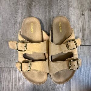 Old Navy Kids Beige Buckle Sandals